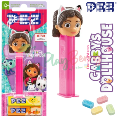 Игрушка с конфетами PEZ® Gabby&#039;s Dollhouse Gabby, 17г.