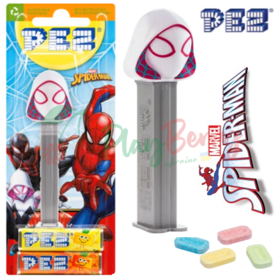 Іграшка з цукерками PEZ® Spider-Man Ghost Spider Павук-привид, 17г.