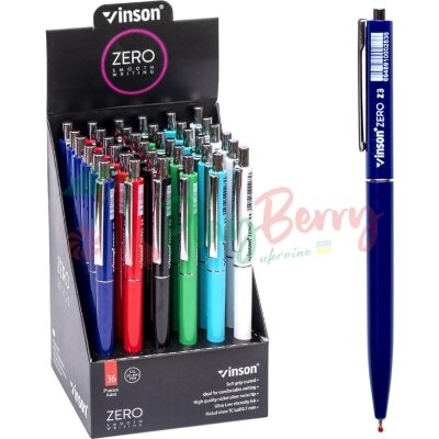 Ручка масляна VINSON синяя Z3 автоматична, 36шт.