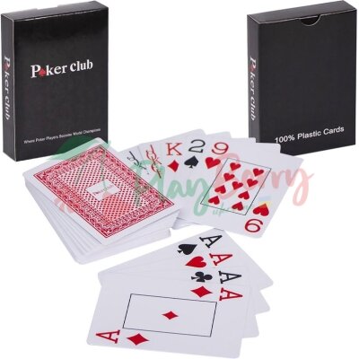 Карты пластиковые &quot;POKER CLUB&quot; 54 карты, 1 колода