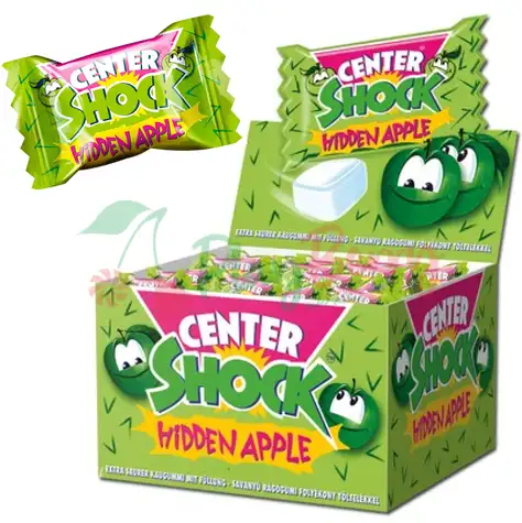 Упаковка жувальної гумки Center Shock Hidden Apple, 100шт.