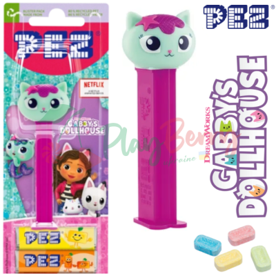 Іграшка з цукерками PEZ® Gabby&#039;s Dollhouse Mercat, 17г.