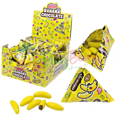 Упаковка конфет драже Banana из какао, 60шт.