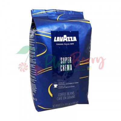 Упаковка кави &quot;LavAzza Super Crema&quot; в зернах 1 кг.