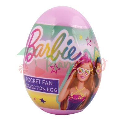 Упаковка вентиляторов с яйцом с конфетами Barbie Egg fan, 12шт. — Photo 3