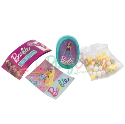 Упаковка вентиляторов с яйцом с конфетами Barbie Egg fan, 12шт. — Photo 4