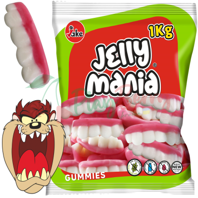 Упаковка мармеладных конфет TM JAKE &quot;Jelly Mania&quot; Зубы, 1кг.