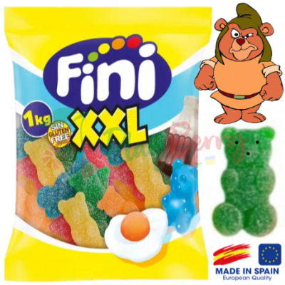 Упаковка жувального мармеладу FINI Гігантські Ведмеді в цукрі, 1кг.