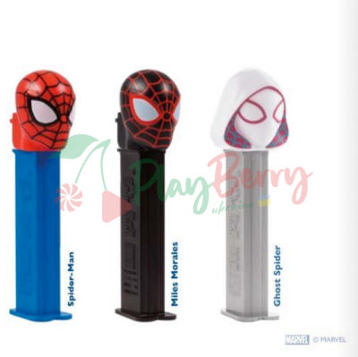 Іграшка з цукерками PEZ® Spider-Man Ghost Spider Павук-привид, 17г. — Photo 1