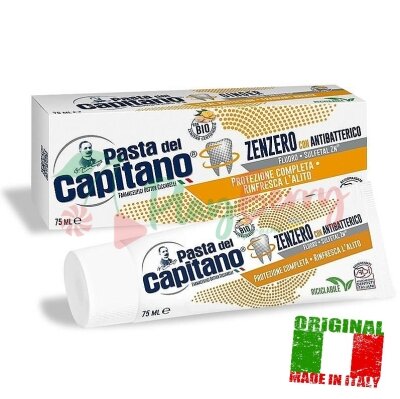 Зубная паста Pasta del Capitano Zenzero имбирь, 75мл.