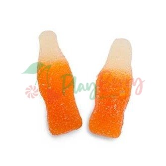 Упаковка мармеладних цукерок &quot;Dulceplus&quot; Пляшечка апельсин кисла в цукрі, 1кг. — Photo 1