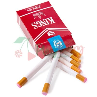 Упаковка жевательных резинок в виде сигарет Bubble Gums Cigarettes, 18 пачек. — Photo 2