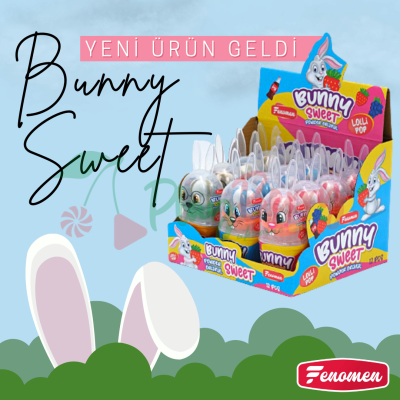 Упаковка льодяників Fenomen з кислою пудрою Bunny Sweet, 12шт. — Photo 4