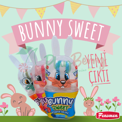 Упаковка льодяників Fenomen з кислою пудрою Bunny Sweet, 12шт. — Photo 1