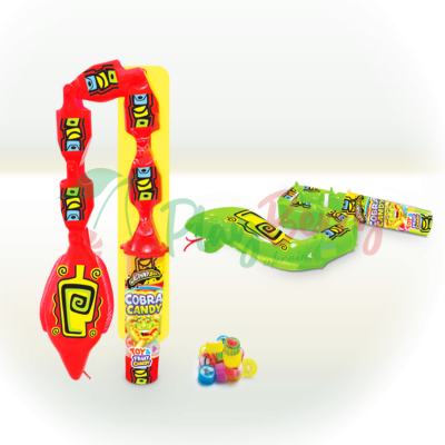 Упаковка драже с игрушкой JOHNY BEE® Cobra Candy, 12шт. — Photo 1