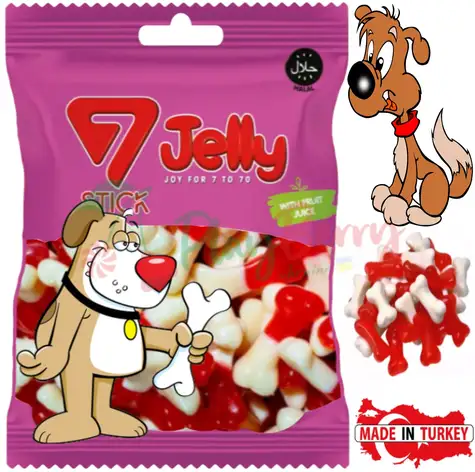 Упаковка жувального мармеладу 7 Stick Jelly Кісточка, 1кг.