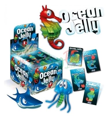 Упаковка желейних цукерок VIDAL морські тварини Ocean Jelly 11г*66шт уп. 726г