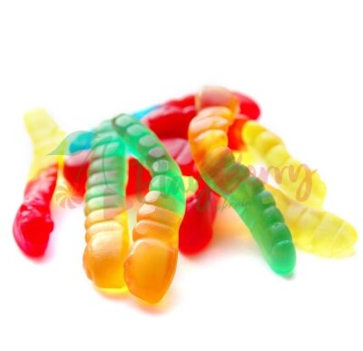 Упаковка жевательного мармелада HARIBO Разноцветные черви, 1кг. — Photo 1