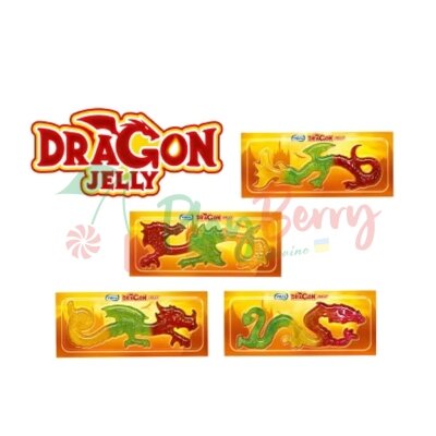 Упаковка желейних цукерок VIDAL Dragon jelly Дракон 33гр.*22шт. — Photo 2