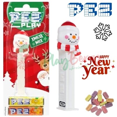 Игрушка с конфетами PEZ® Snowman X-Mas, 17г.