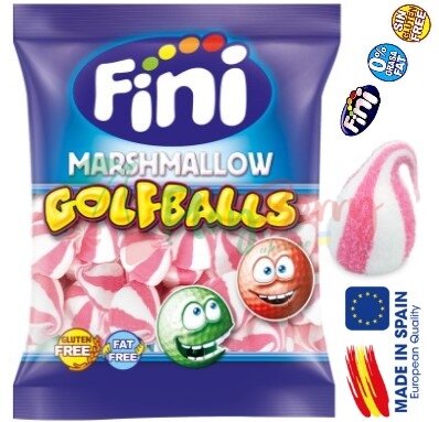 Упаковка маршмелоу Fini GOLFBALLS Рожевий твіст, 1кг.