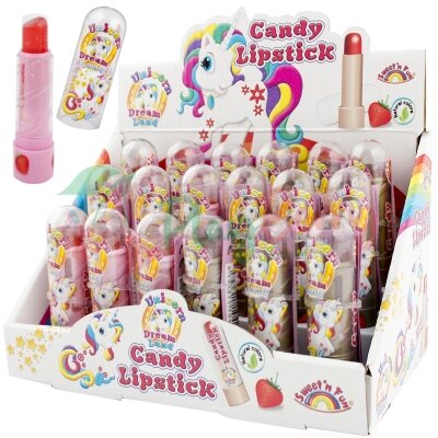 Упаковка льодяників у вигляді помади Unicorn Candy Lipstick, 18шт.