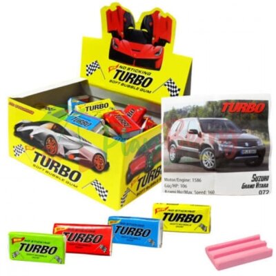 Упаковка жевательной резинка TURBO 4,5гр.*100 шт.