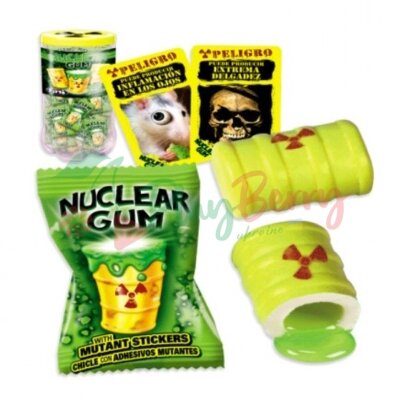 Упаковка жувальної гумки Fini Nuclear Gum Ядерна, 50шт. — Photo 1