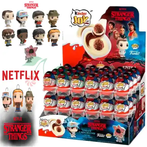 Упаковка Kinder Joy Stranger Things x Funko Pop, 72шт.