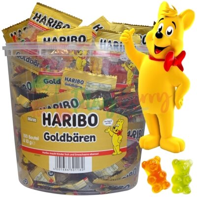 Жевательные конфеты Haribo Золотые медвежонки, 100шт.