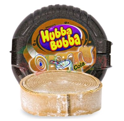 Жувальна гумка (рулетка) Хуба Буба Кола Hubba Bubba Bubble Cola 180см. 12шт * 56гр.