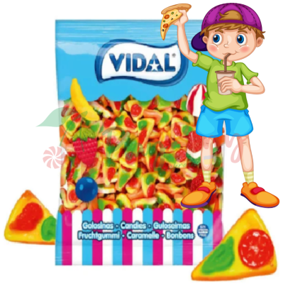 Упаковка жувального мармеладу Vidal Gummi Pizza Піца, 250шт.