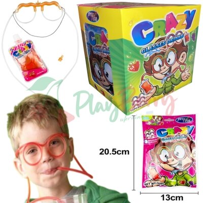 Упаковка очков Crazy glasses drinks с напитком, 12шт.