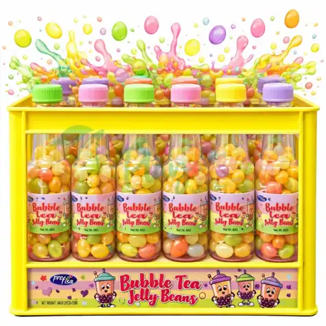 Упаковка желейных бобов Profisa Bubble Tea Jelly Beans в ящике, 12 шт.