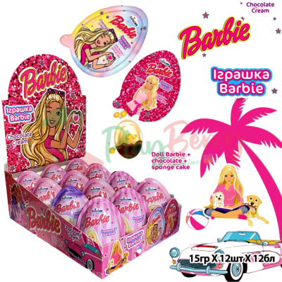 Упаковка яиц с сюрпризом Joy Barbie, 12шт.