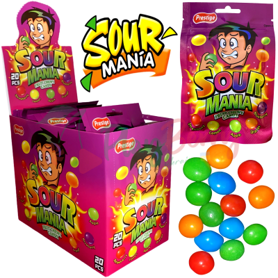 Упаковка жевательных конфет Sour Mania, 20шт.