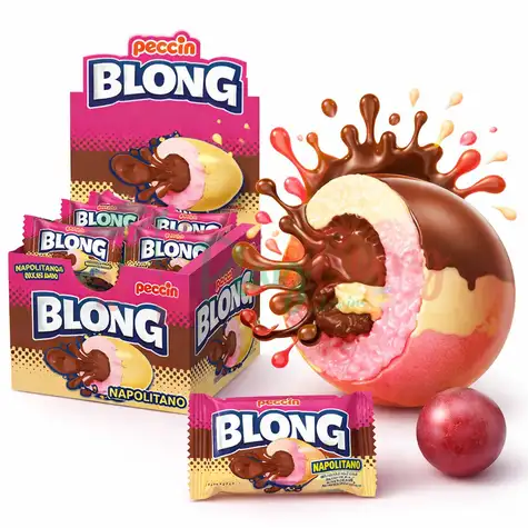 Упаковка жевательной резинки BLONG Napolitano с джемом, 40шт.