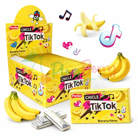 Упаковка жувальної гумки TikTok Banana, 30шт.