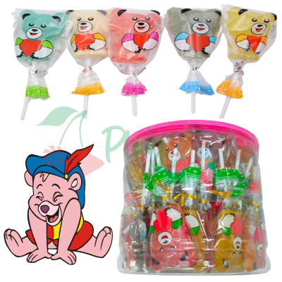 Упаковка мармеладних цукерок на паличці &quot;Bear Lollipop&quot; Ведмедики 60шт.