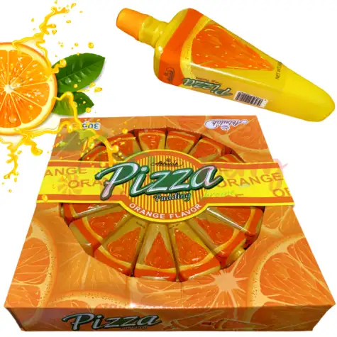 Упаковка желейного пудинга Pizza Orange, 30шт.