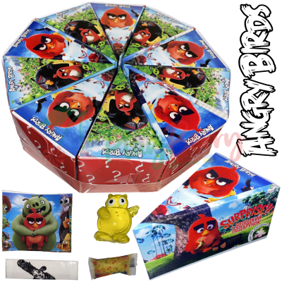 Упаковка конфет Angry Birds со сюрпризом в виде торта, 10шт.