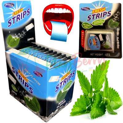 Упаковка м&#039;ятних пластинок Fresh strips, 20шт. 