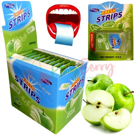 Упаковка яблочных пластинок Fresh strips, 20шт.