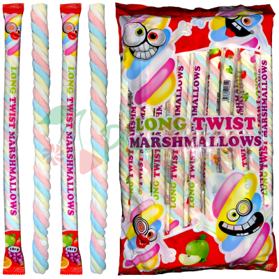 Упаковка маршмеллоу Зефірна косичка Long Twist Marshmallows, 30шт.