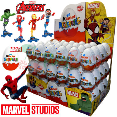 Упаковка яєць шоколадних Kinder Surprise MARVEL, 72шт.