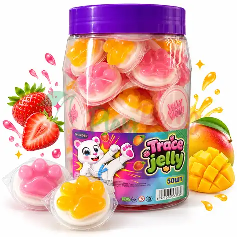 Упаковка желейних цукерок Trace Jelly у формі лапок, 50шт.