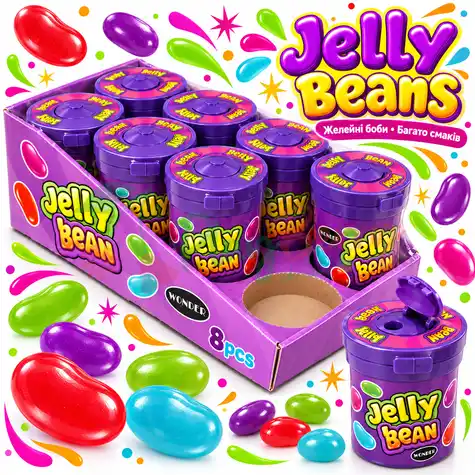 Упаковка желейних бобів з дозатором Jelly Bean Wonder, 8шт.
