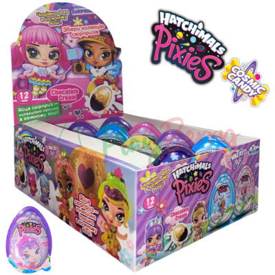 Упаковка пластикових яєць Hatchimals Pixies + сюрприз, 12шт.