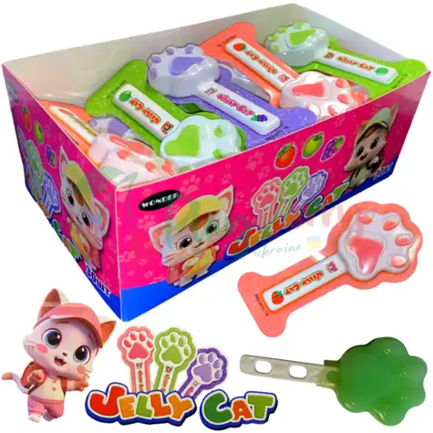 Упаковка желейних лапок Jelly Cat на паличці, 30шт.