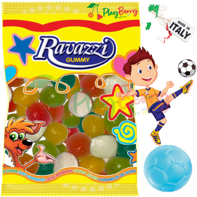 Упаковка жевательного мармелада RAVAZZI Разноцветные футбольные мячи, 1кг.